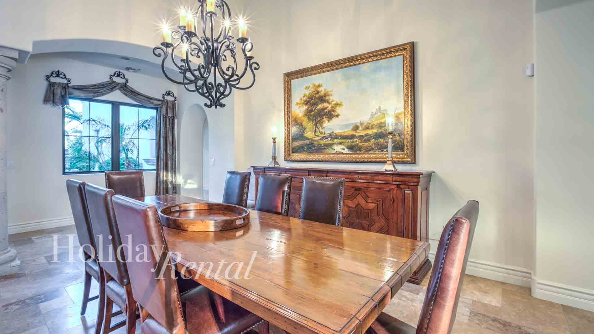 luxury vacation formal dining area