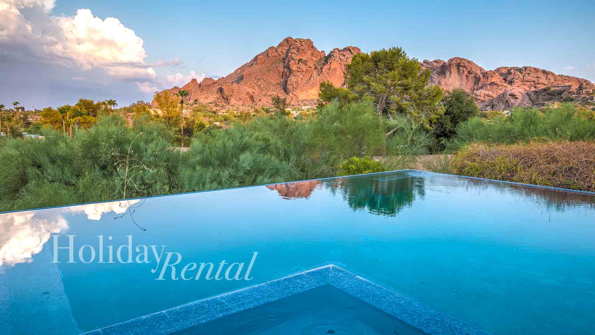 scottsdale vacation rental with pool and mountain views