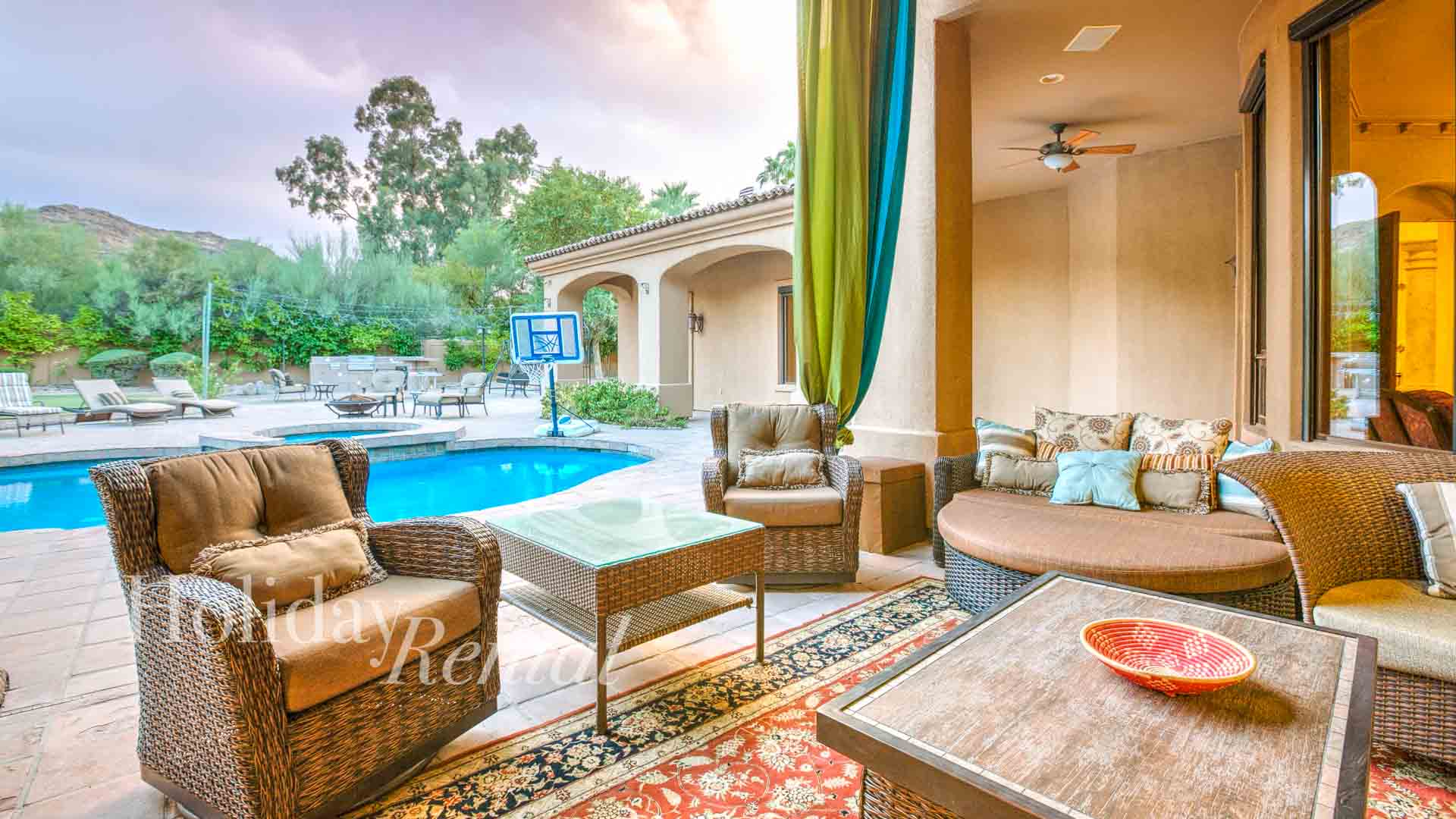 vacation rental with pool and spa