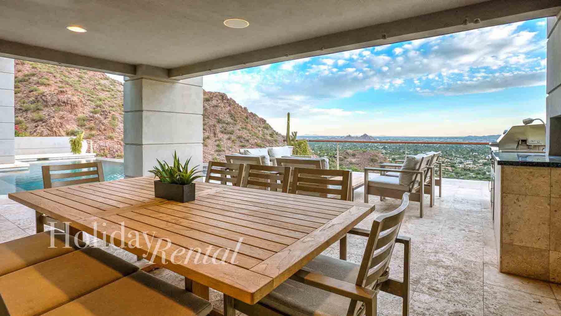 luxury vacation rental with outdoor grill