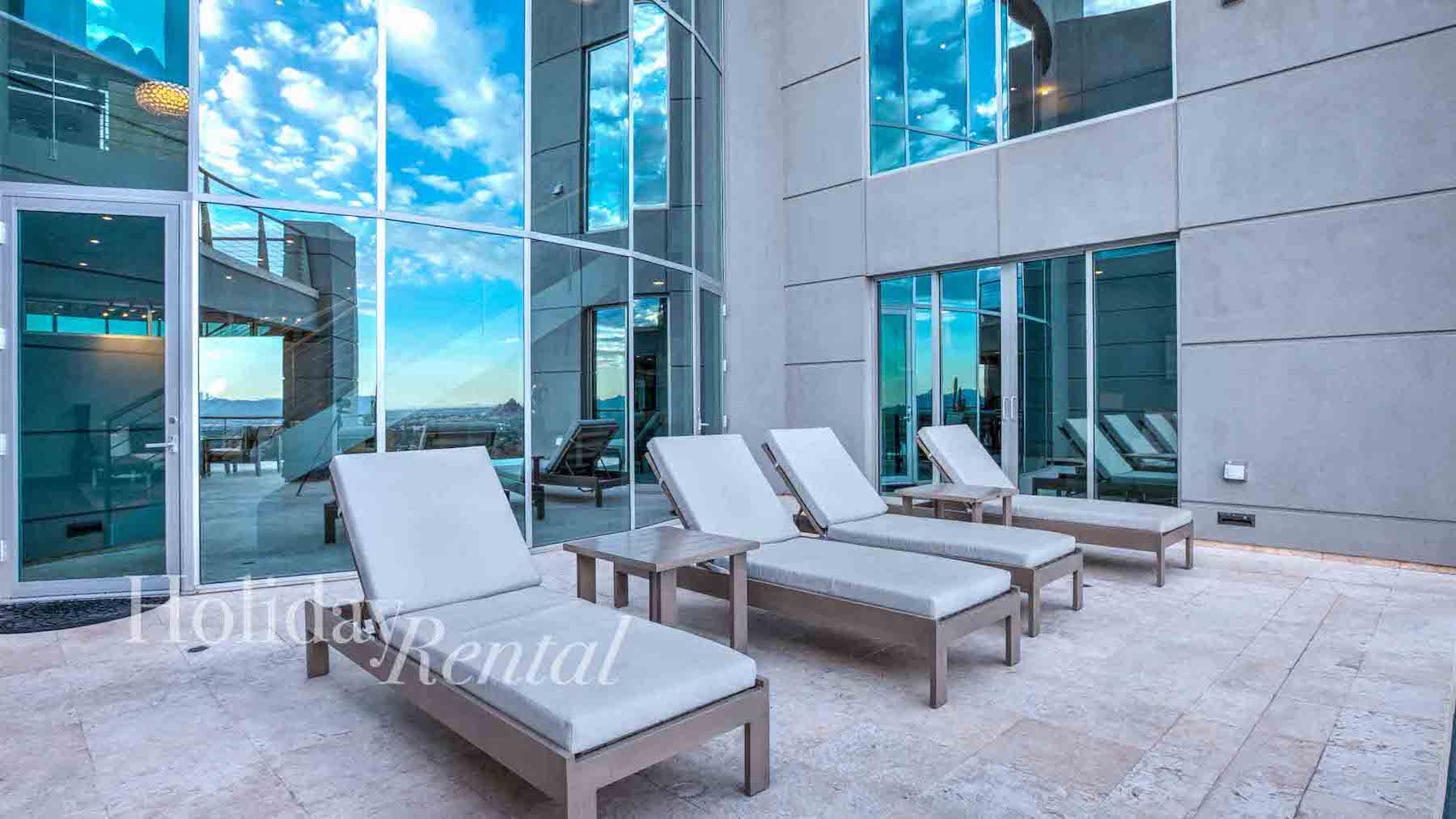lounge chairs with a view luxury vacation rental