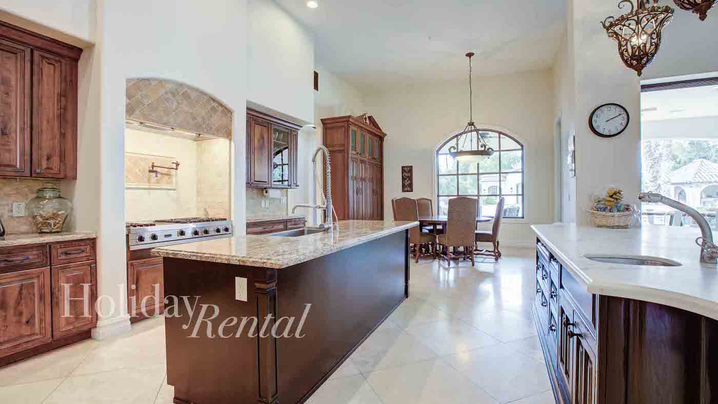 luxury vacation rental kitchen and dining
