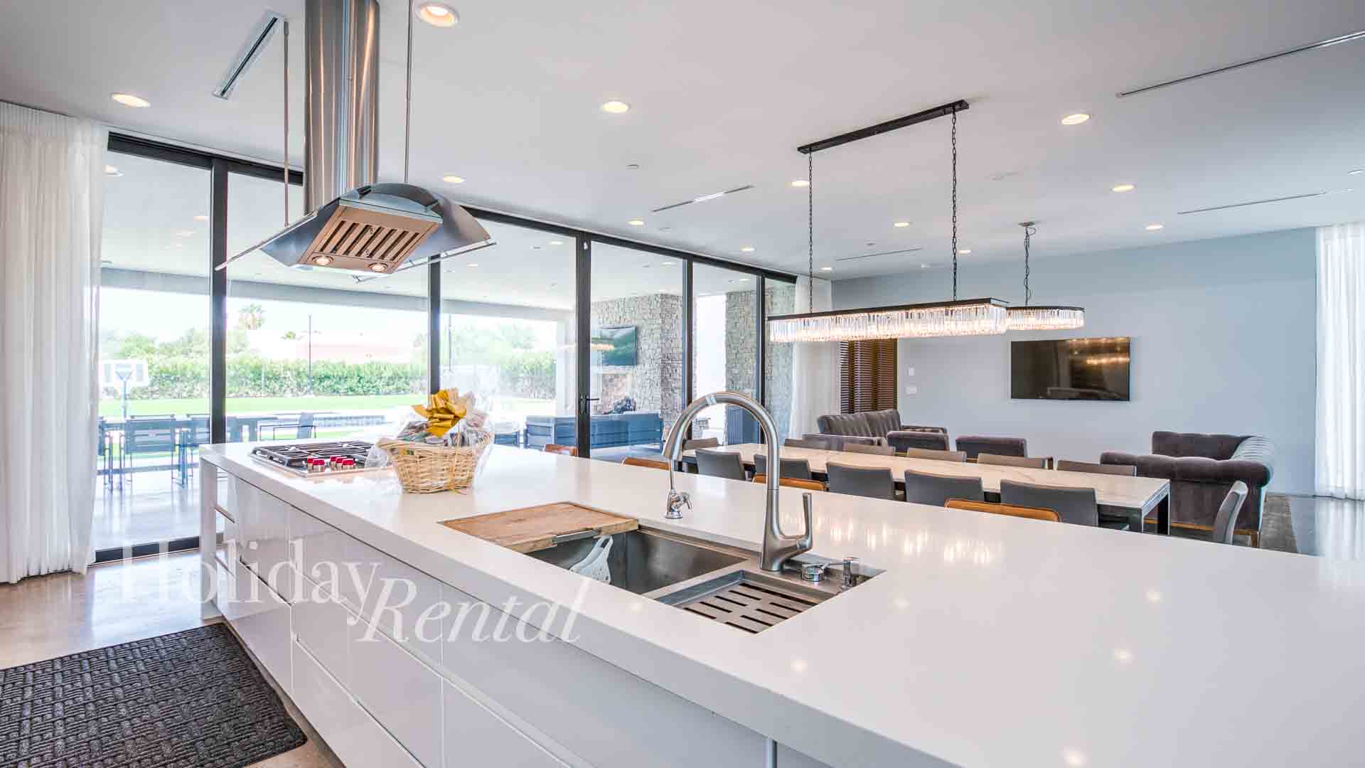luxury vacation rental kitchen and dining