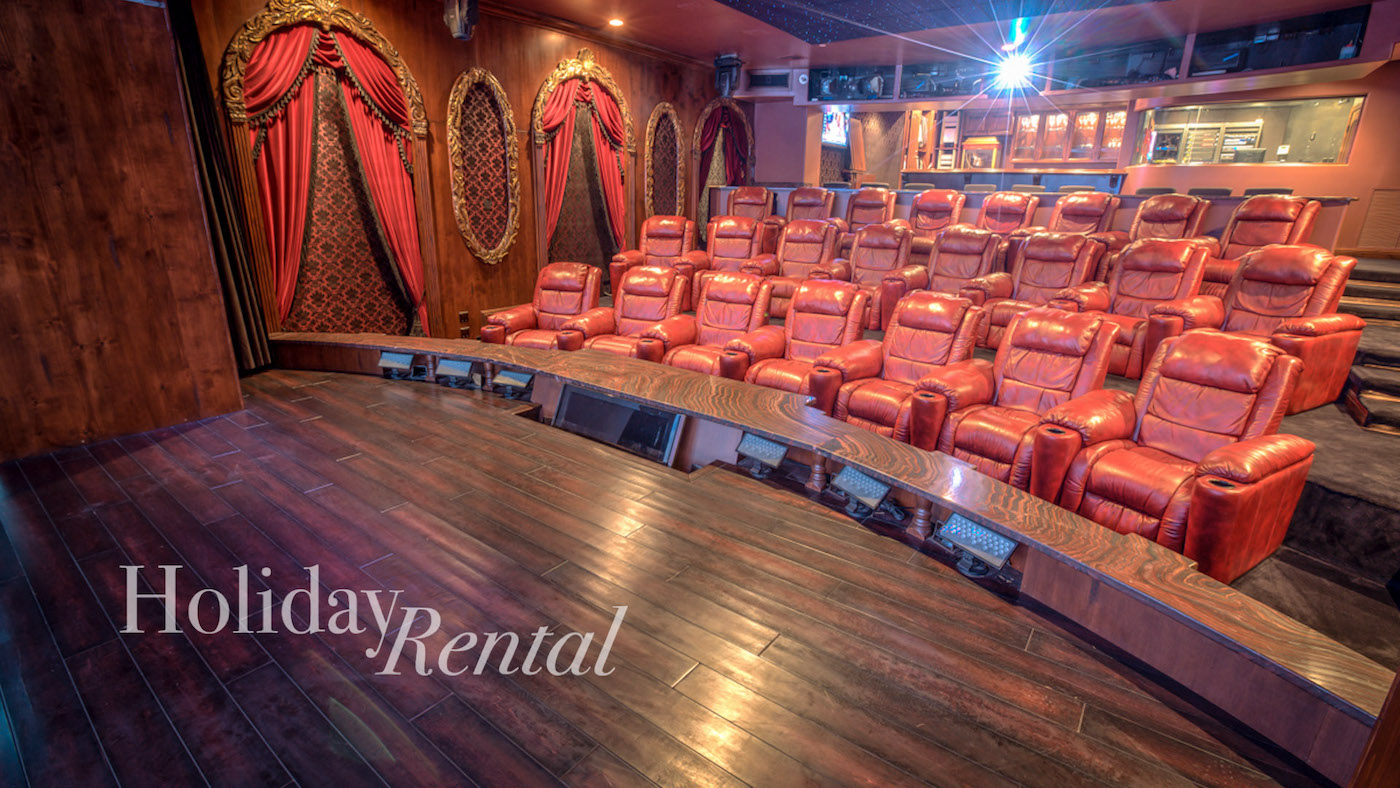 luxury vacation rental movie theater