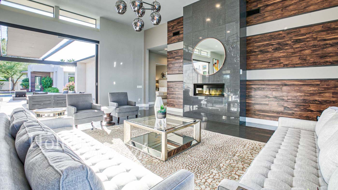 luxury vacation rental modern living room