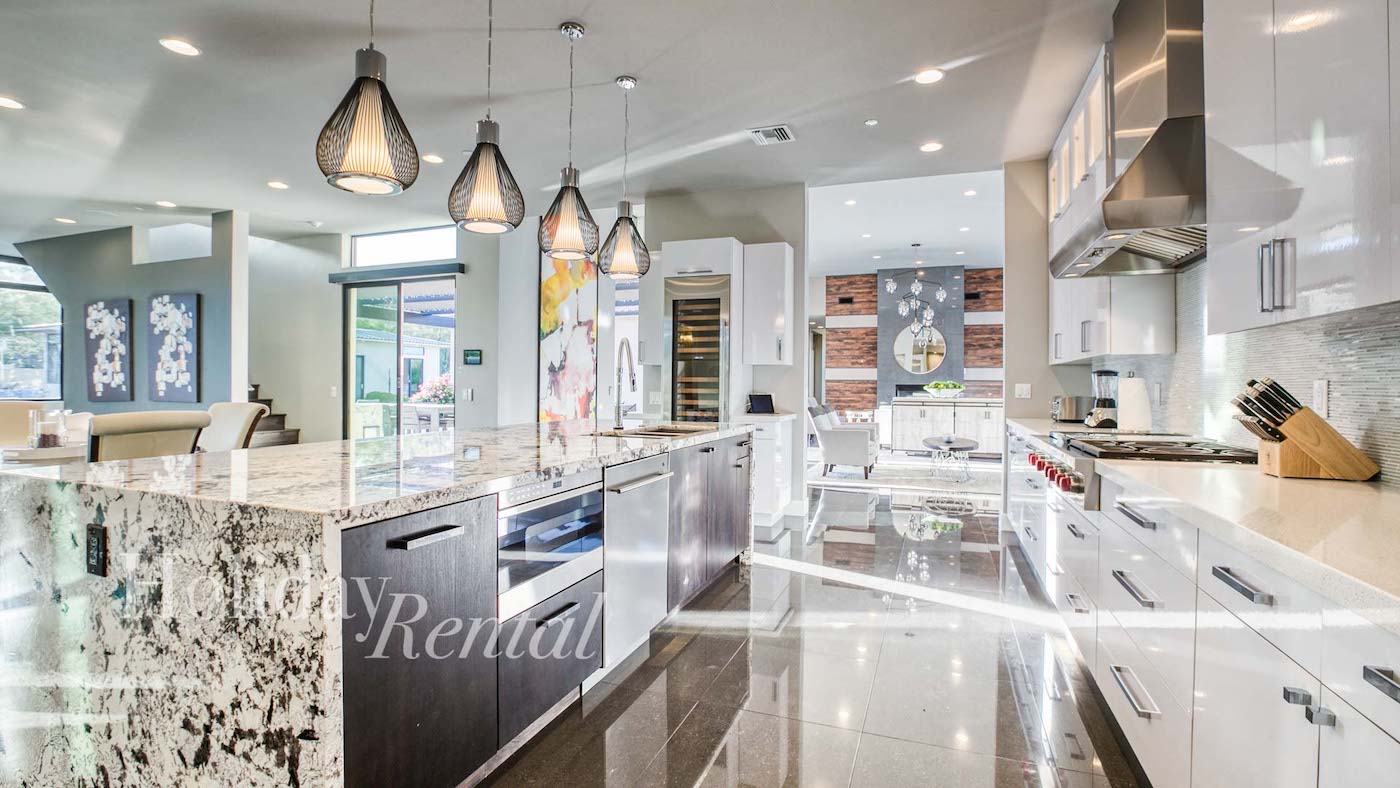 luxury vacation rental kitchen