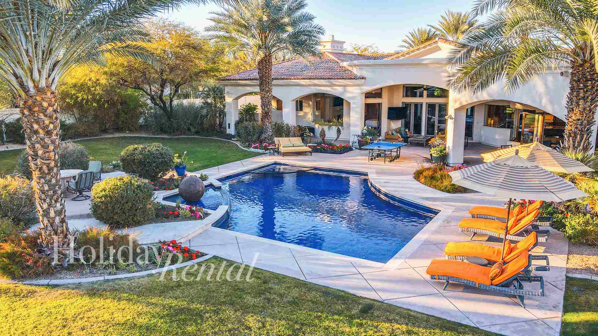 luxury vacation rental with a pool